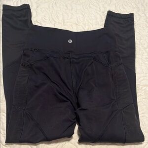 Lululemon leggings with mesh details